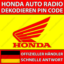 ✅HONDA RADIO DECODING PIN