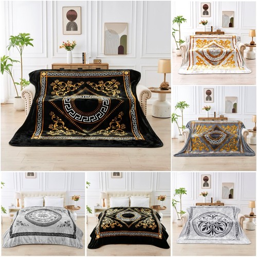 Greek key blankets warm - key,