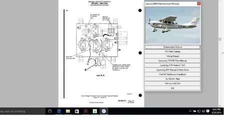 Cessna 206 service - t,