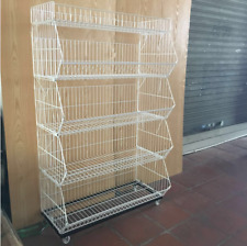 Professional Wire Storage Rack Bin Product Display For Retail Shop 5-Tier 900MM