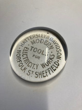 Vintage Hattersley & Davidson, Tool Manufacture, Sheffield, Paperweight