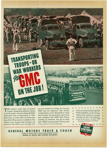 1942 gmc truck coach ww2 - gmc,