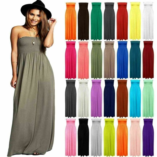 Strapless maxi dress ladies - strapless,