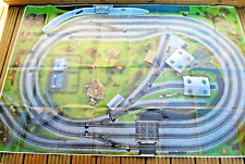 Very Large CLASSIC RAILWAY TRAIN LAYOUT / Hanging Poster Size 1790mm x 1200mm 