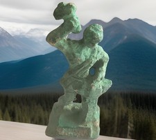 Old/Very Old Roman Type Small Figure of a Blacksmith at Work