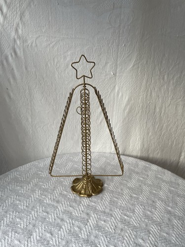Christmas card holder gold - christmas,