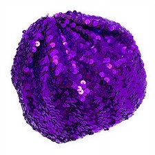 Sparkly Sequin Beret Hat Elastic Stretch Beanie Fancy Dress Costume Party Cap