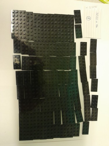 Black 2 lego plate - x,