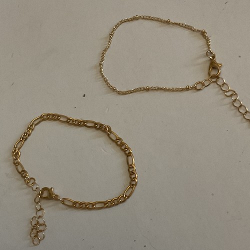 Gold tone figaro link chain - figaro,