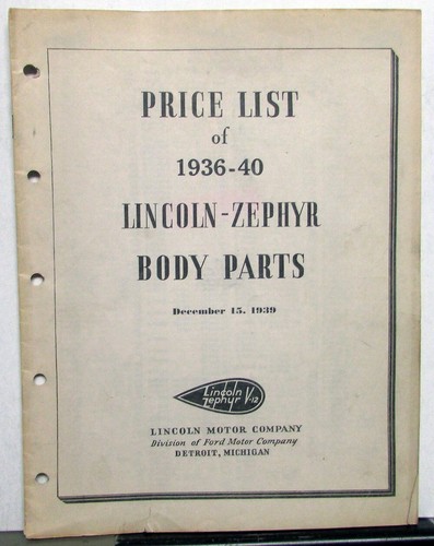 1936 1940 lincoln zephyr - 1936-1940,