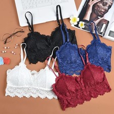 Women Lace Floral Padded