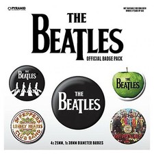 The Beatles button badges - 5 pack - Official Merchandise