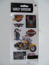 Harley Davidson Flat Stickers NOS Never been Taken out of Factory Sealed Packet