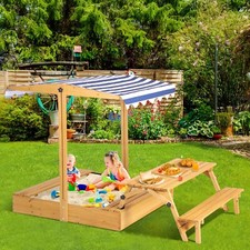 Kids Sandbox with Lid, Outdoor