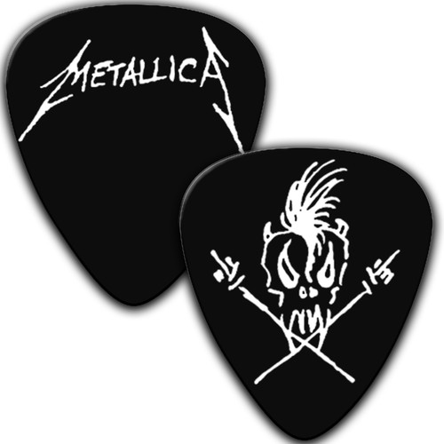 Metallica scary guitar pick - metallica,
