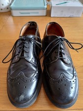 Dr Martens 1461 3 hole leather brogue black shoes UK 5 EU38