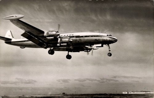 Postcard lufthansa lockheed - postcard, lufthansa,