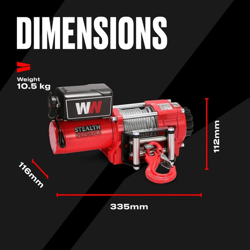 Stealth electric winch 12v - winch,