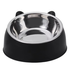 Creative Inclined Cat and Dog Feeding Bowl Stainless Steel Pet Food Water Feeder