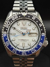 Seiko Mens Automatic Watch Modified Mother of Pearl Scuba Divers September 2017