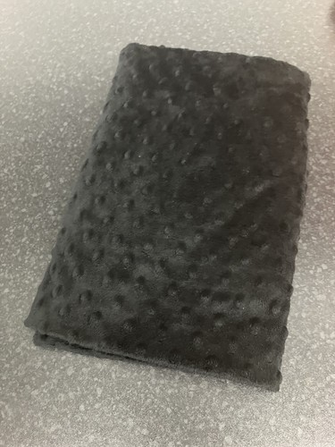 Minky dimple fabric black - minky,