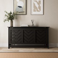 Radiator Cover Black Modern