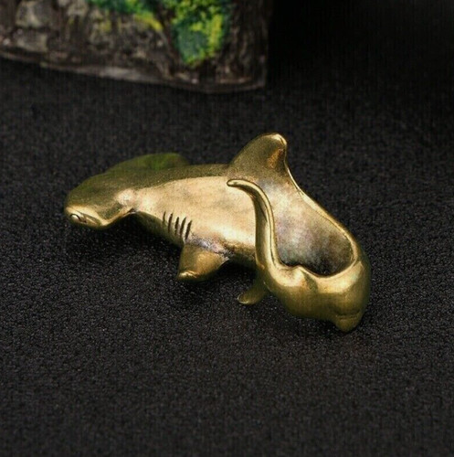 Antique brass hammerhead - hammerhead, shark