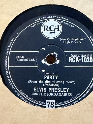 Elvis presley party rca - presley,