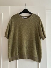Zara green sequin knit, size