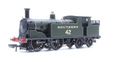 HORNBY 'OO' GAUGE R2840 SR GREEN 0-4-4T CLASS M7 #42 STEAM LOCOMOTIVE