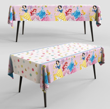 Large Disney Princess Tablecloth Birthday Party Tablecover Decoration