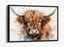 HIGHLAND COW WATERCOLOUR