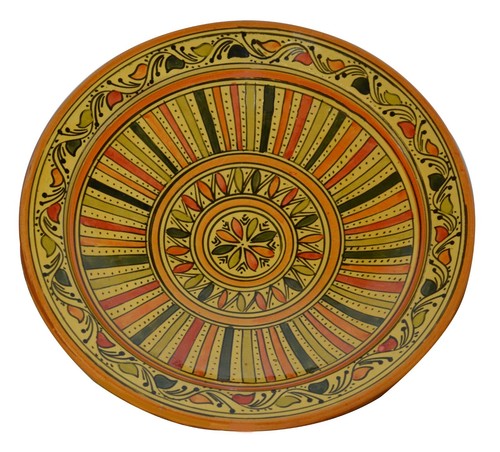 Moroccan ceramic plate - moroccan,