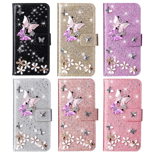 Bling diamond butterfly flower - diamond,
