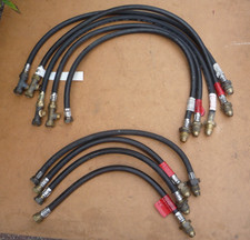 9 PROPANE GAS PIGTAIL HOSES WITH 4 TEES 91cm x 1, 82cm x 4, 50cm x 1, 45cm x 3