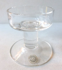 Dartington Crystal Glass Pillar Candle Holder Frank Thrower