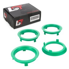 4x Centering Rings Green for