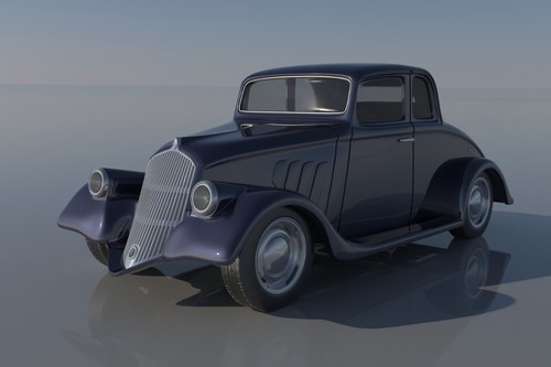 Willys coupe 1933 shell - coupe,