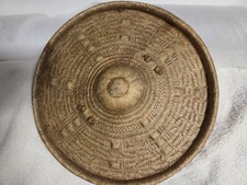 Authentic Somalian/Tanzanian Gaashaan Leather Curcular Shield 32cm -Superb Cond