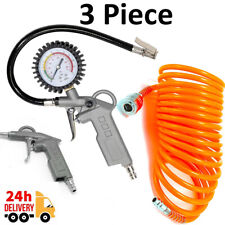 Air Hose and Blow Gun Flexible Air Compressor Tool Air Line Air Duster Recoil UK
