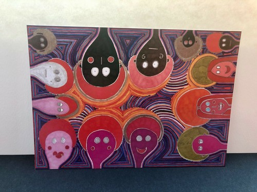 Outsider art brut signed - signed,