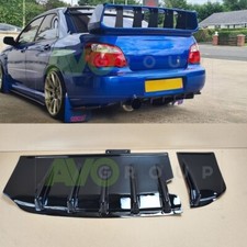Rear Bumper Diffuser for Subaru Impreza WRX STI 2003-2007 ABS Gloss Blobeye H...