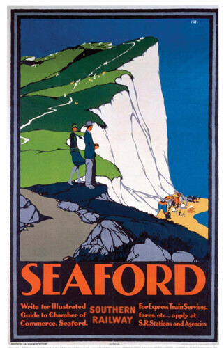 Vintage seaford art print - seaford,