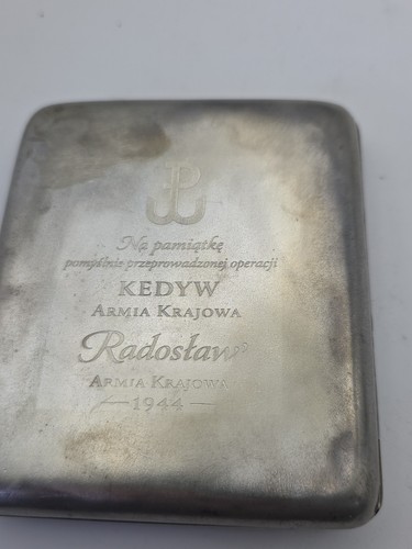 Cigarette case wwii polish - case,