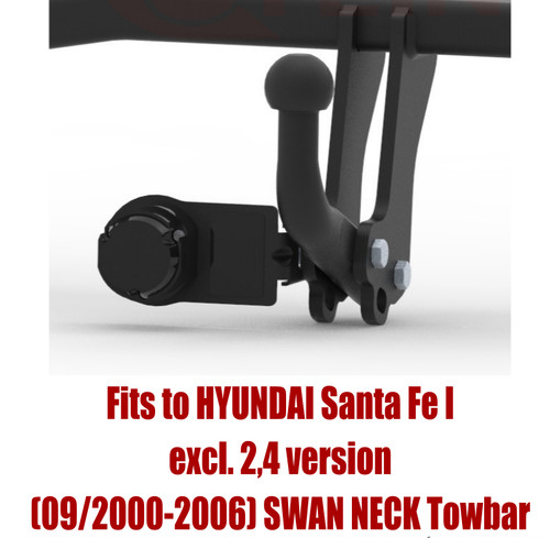 Swan neck tow bar for - neck, hyundai