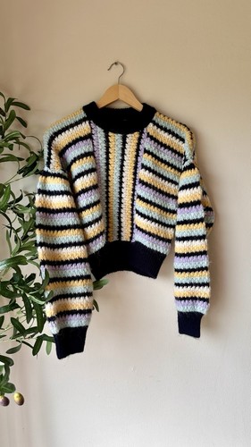 Zara chunky knit striped - chunky,