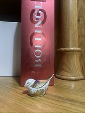 COLLECTABLE ROYAL CROWN DERBY GOLDCREST BIRD PAPERWEIGHT GOLD STOPPER - MINT 5cm