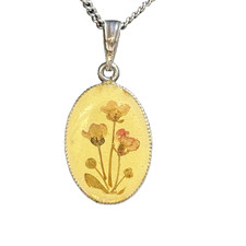 Vintage Dried Flower Silver