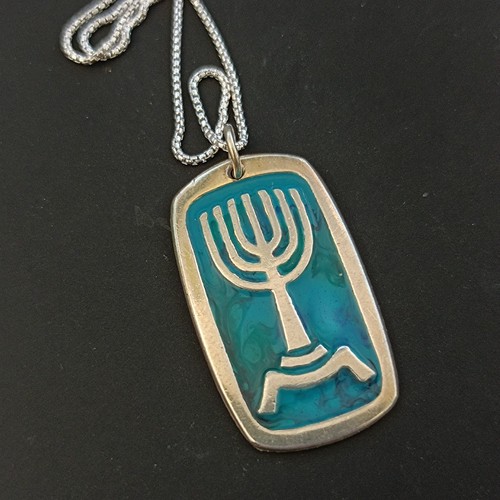 Vintage menorah pendant - vintage,