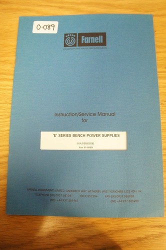 Wayne kerr farnell manuals - wayne,
